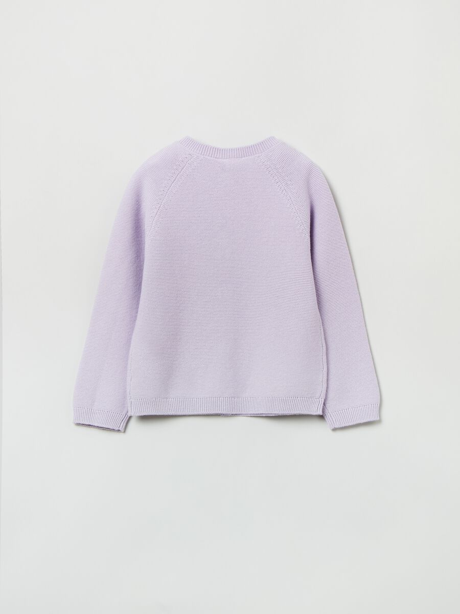 Cardigan tricot con maniche raglan_1