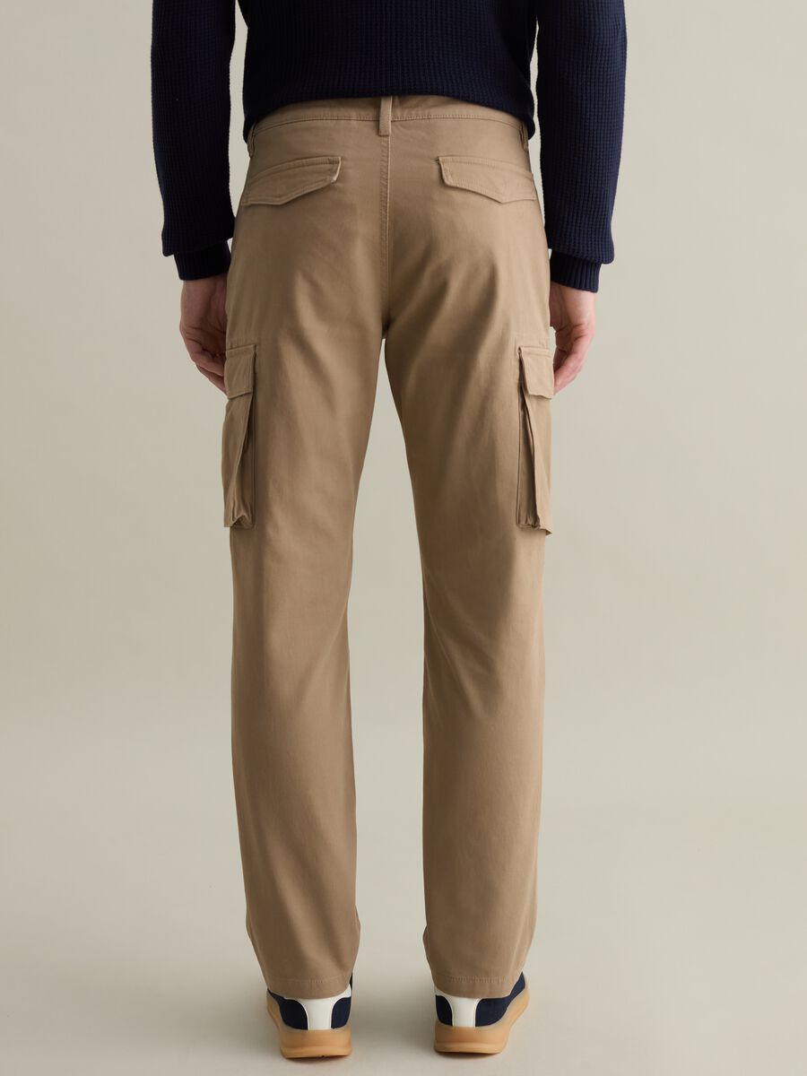 Cargo trousers in piquet_2