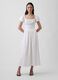 Linen-blend midi dress_0