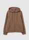 Brown cotton blend regular fit sweatshirt_4