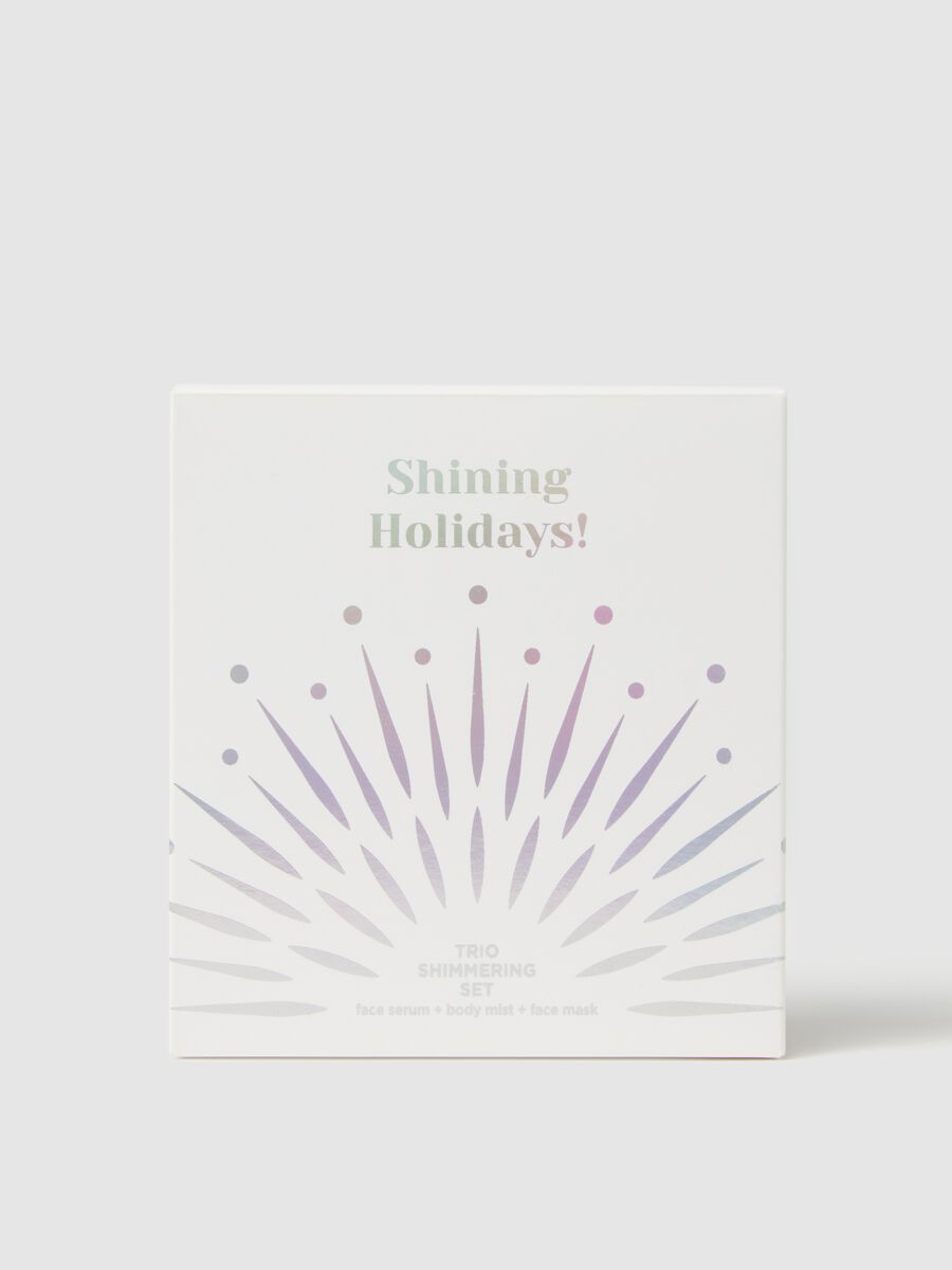 TIME TO SHINE Kit trio gold (maschera + siero + body mist)_1