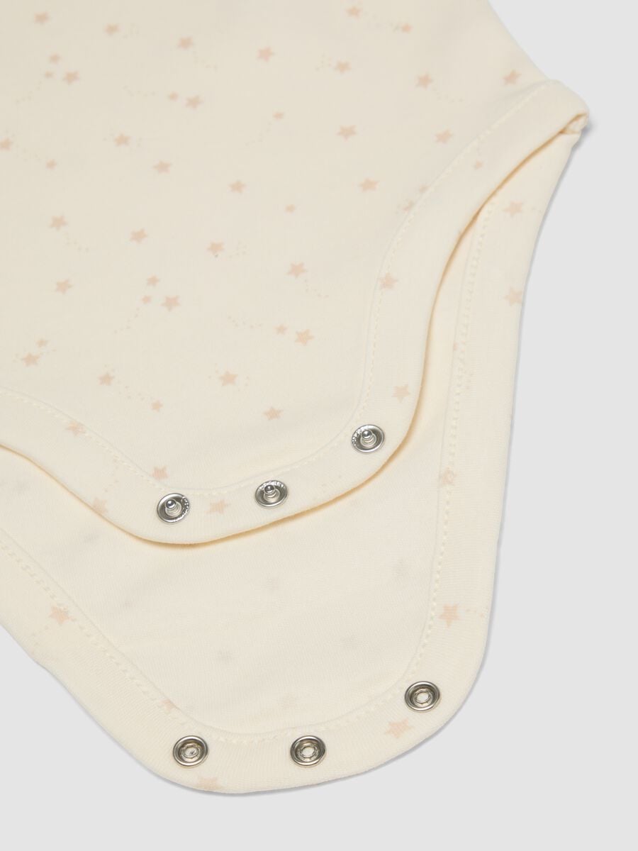 3-pack of multicolour organic cotton baby bodysuits with crew neck_3
