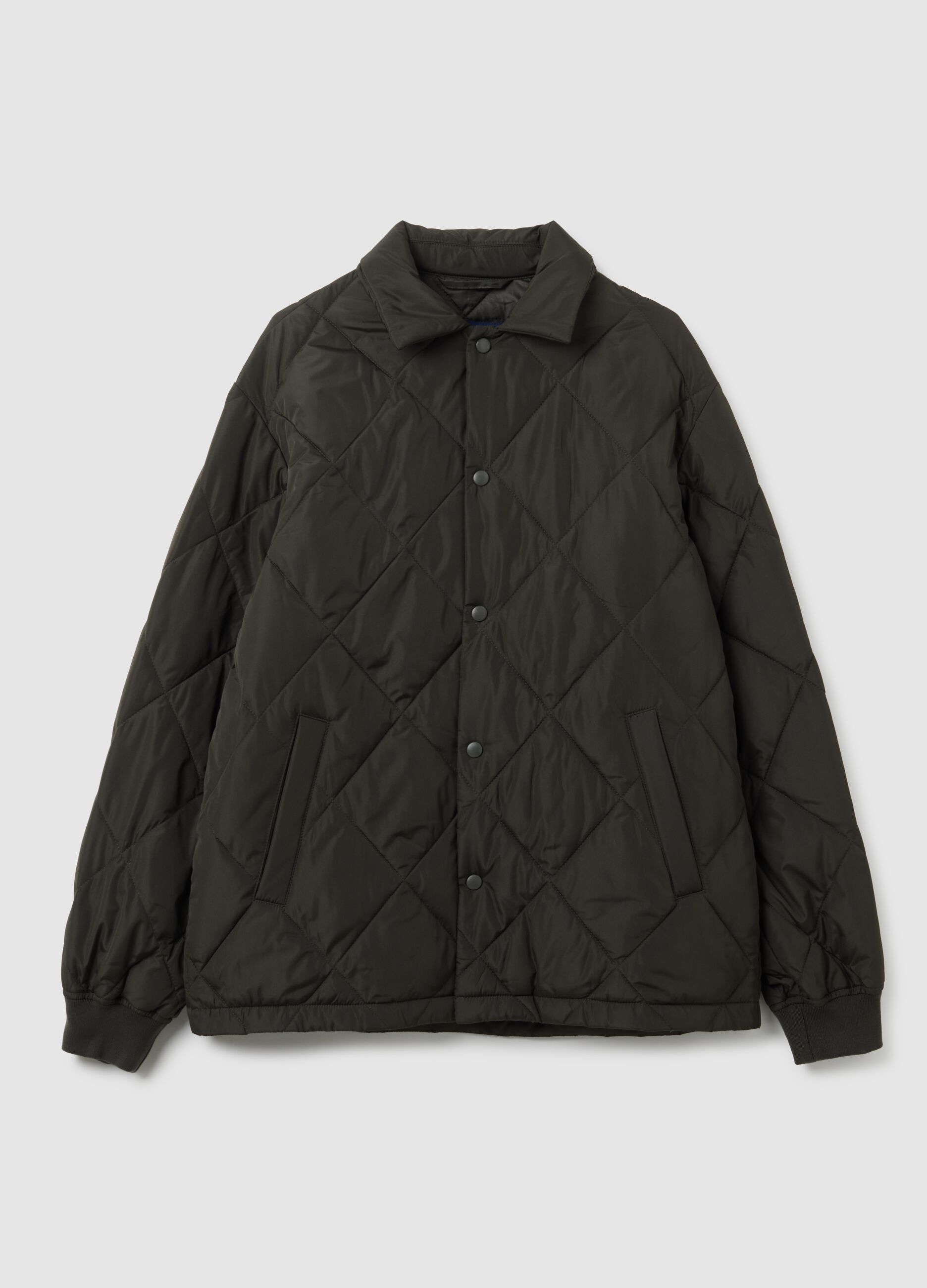 Black Quilted Padded Jacket