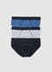 Multicolor stretch cotton tripack briefs_0