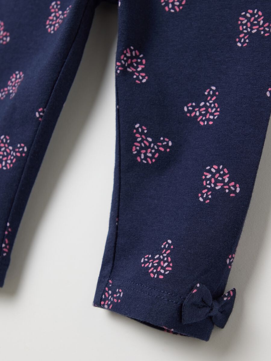 Purple and blue jogging set in stretch cotton with Minnie Mouse print_3