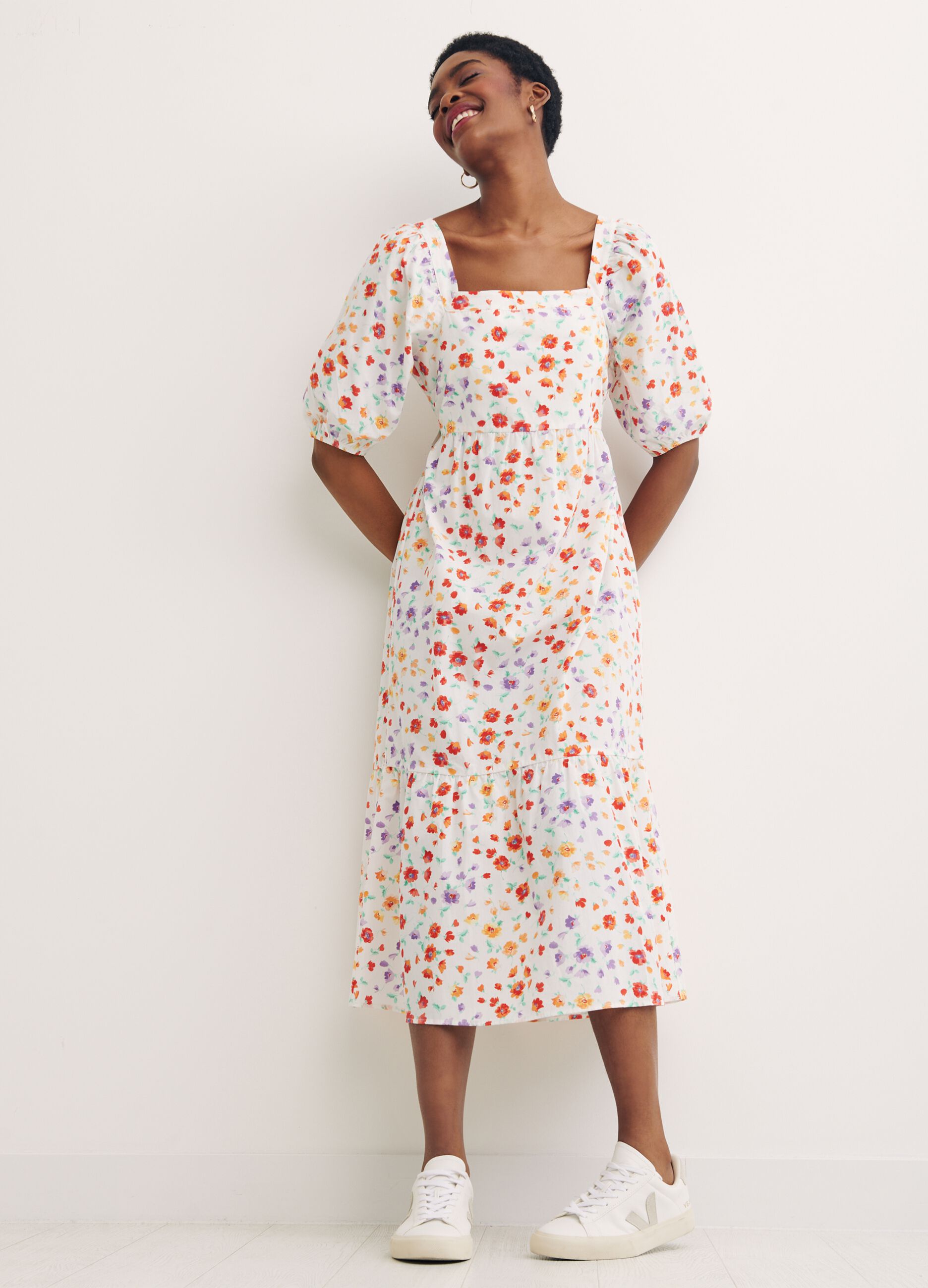 Abito floreale con fiocco sul retro Nobody's Child_0