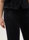 Pantaloni wide leg neri con fascia elastica_3