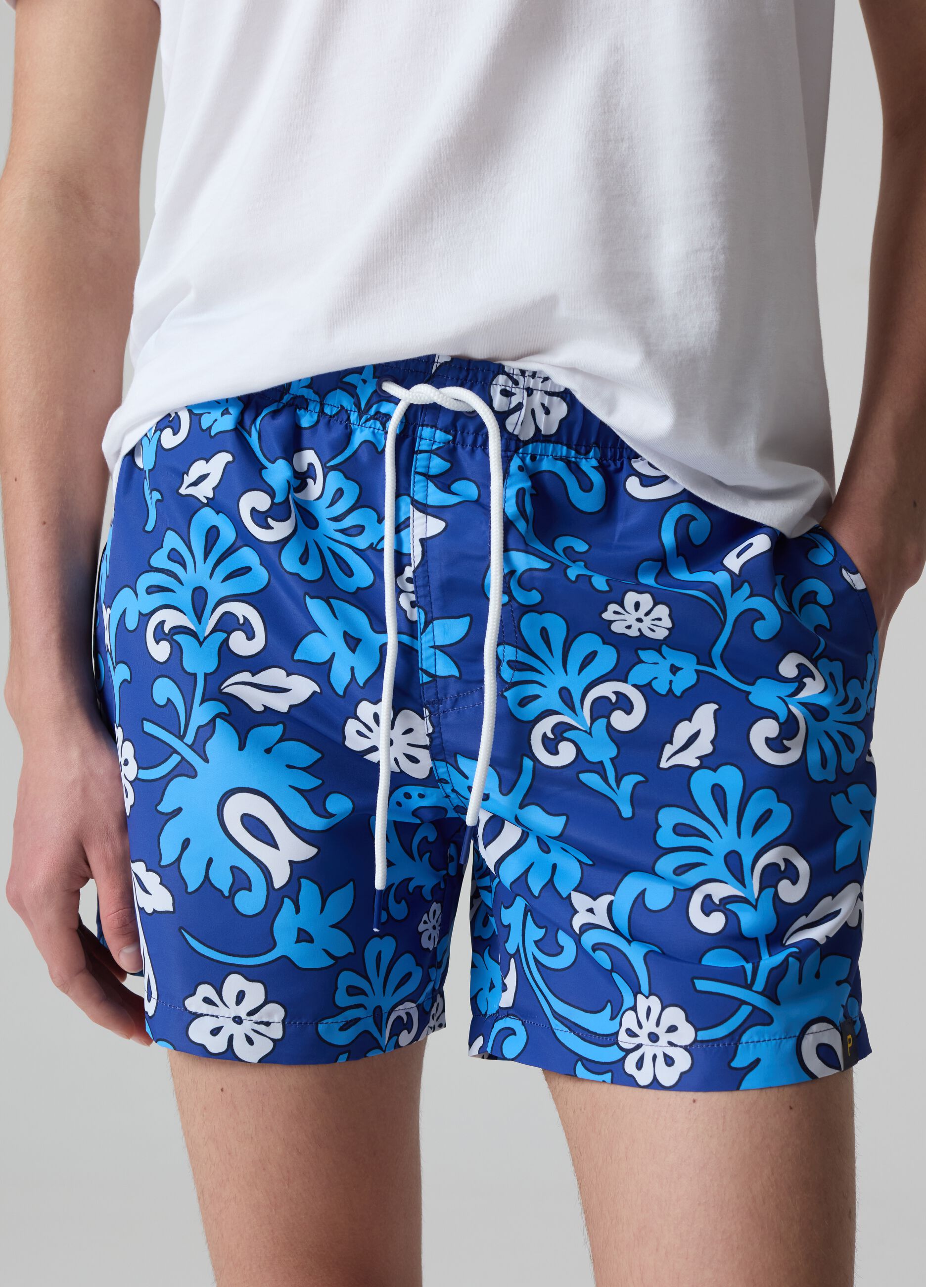 Costume bermuda stampa floreale