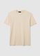 T-shirt in puro cotone beige regular fit_4