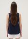 Blue pure cotton tank top_3