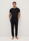 Black pure cotton pyjama trousers regular fit_0