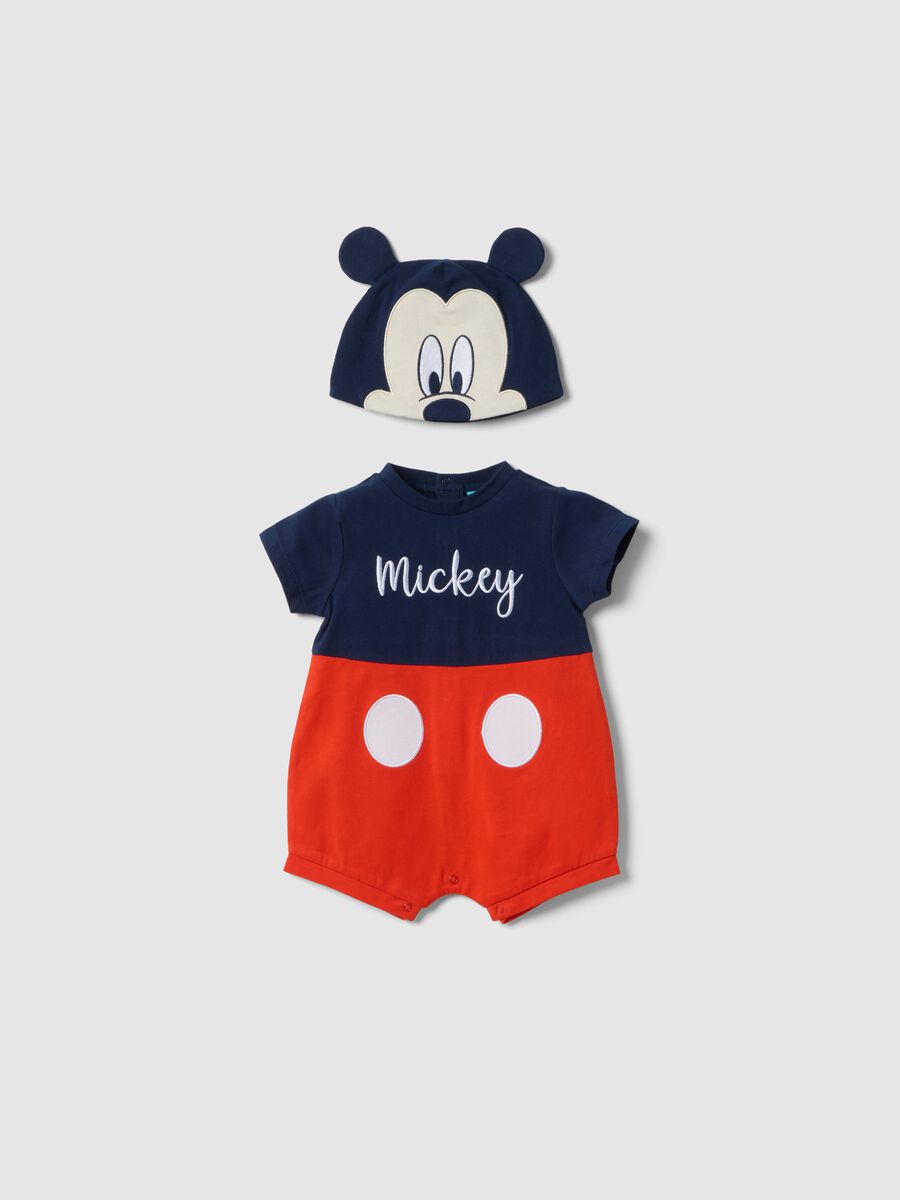 Multicolour pure cotton baby set shaped like Mickey Mouse_0