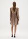 Beige Maternity Dress with Micro Sequins_3