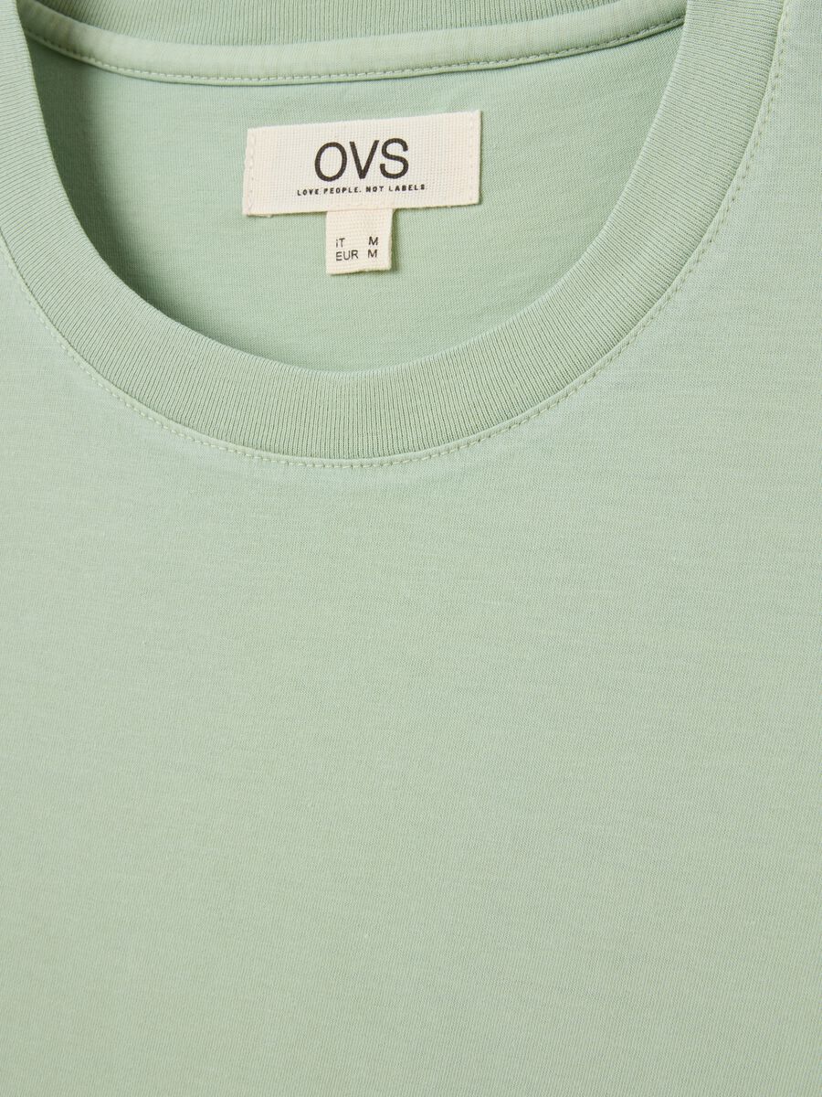 Men’s green regular fit T-shirt  in 100% cotton_5