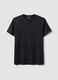 Black pure cotton regular-fit T-shirt_0