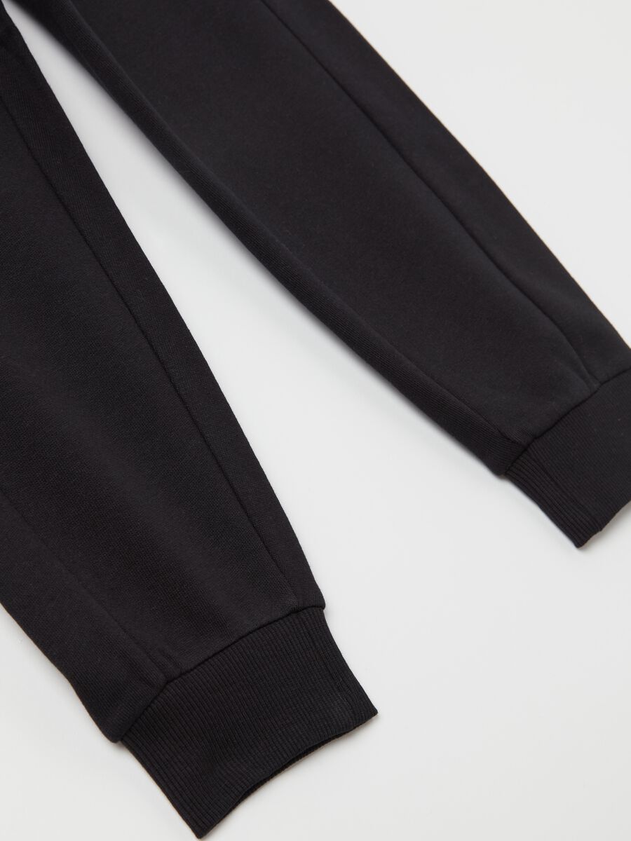 Plush joggers with drawstring_3