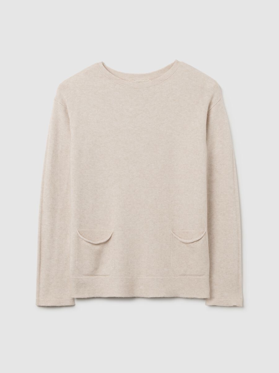 Beige Regular Fit Jumper_4
