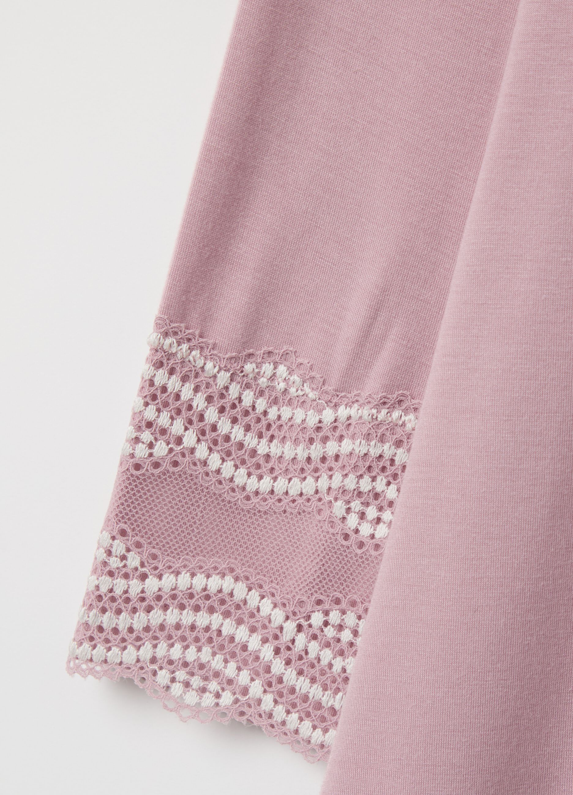 Modal nightshirt with contrasting details