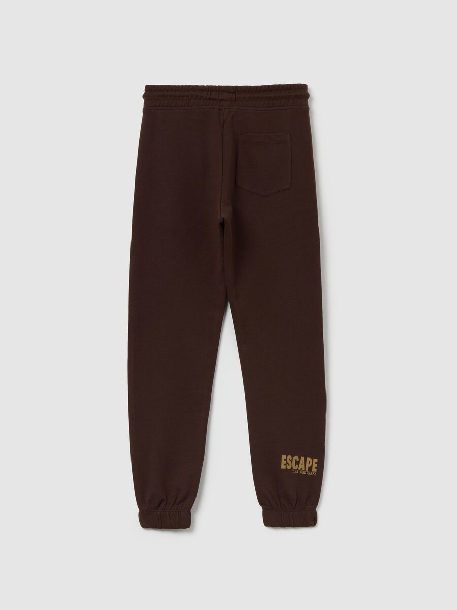 Pantaloni jogger marroni_1