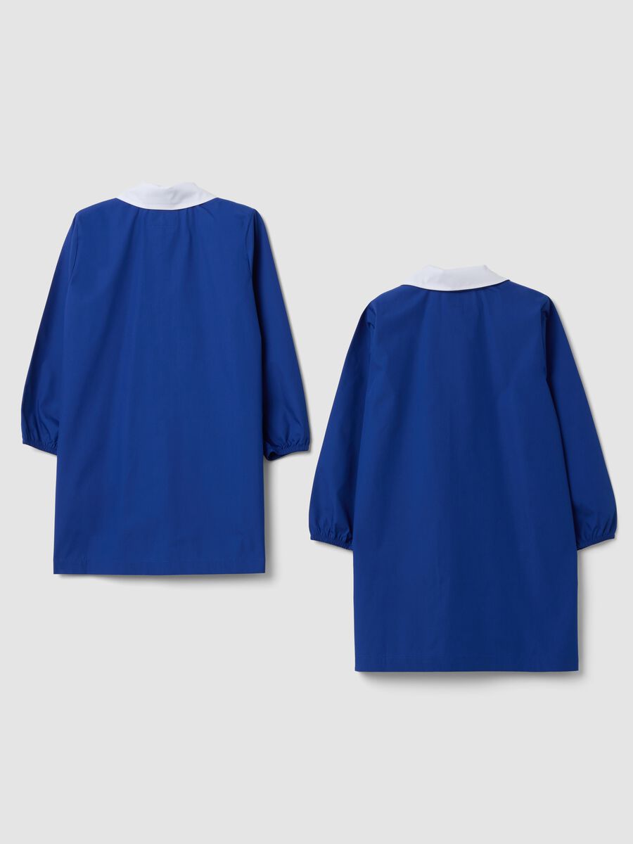 2-pack of boys&rsquo; blue school aprons with white collar_1