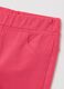 Pink stretch cotton flare baby girl trousers_2