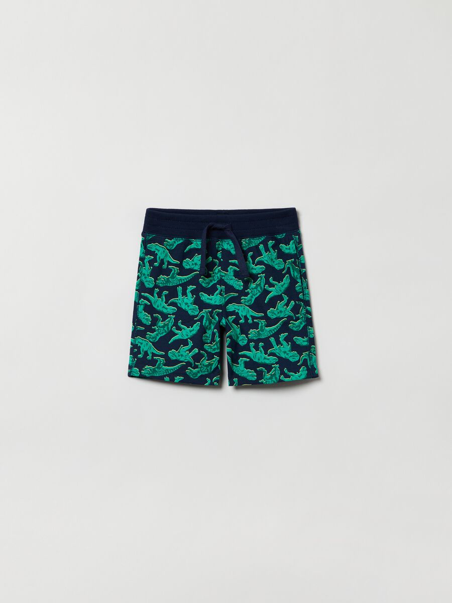 Shorts with dinosaurs print_0