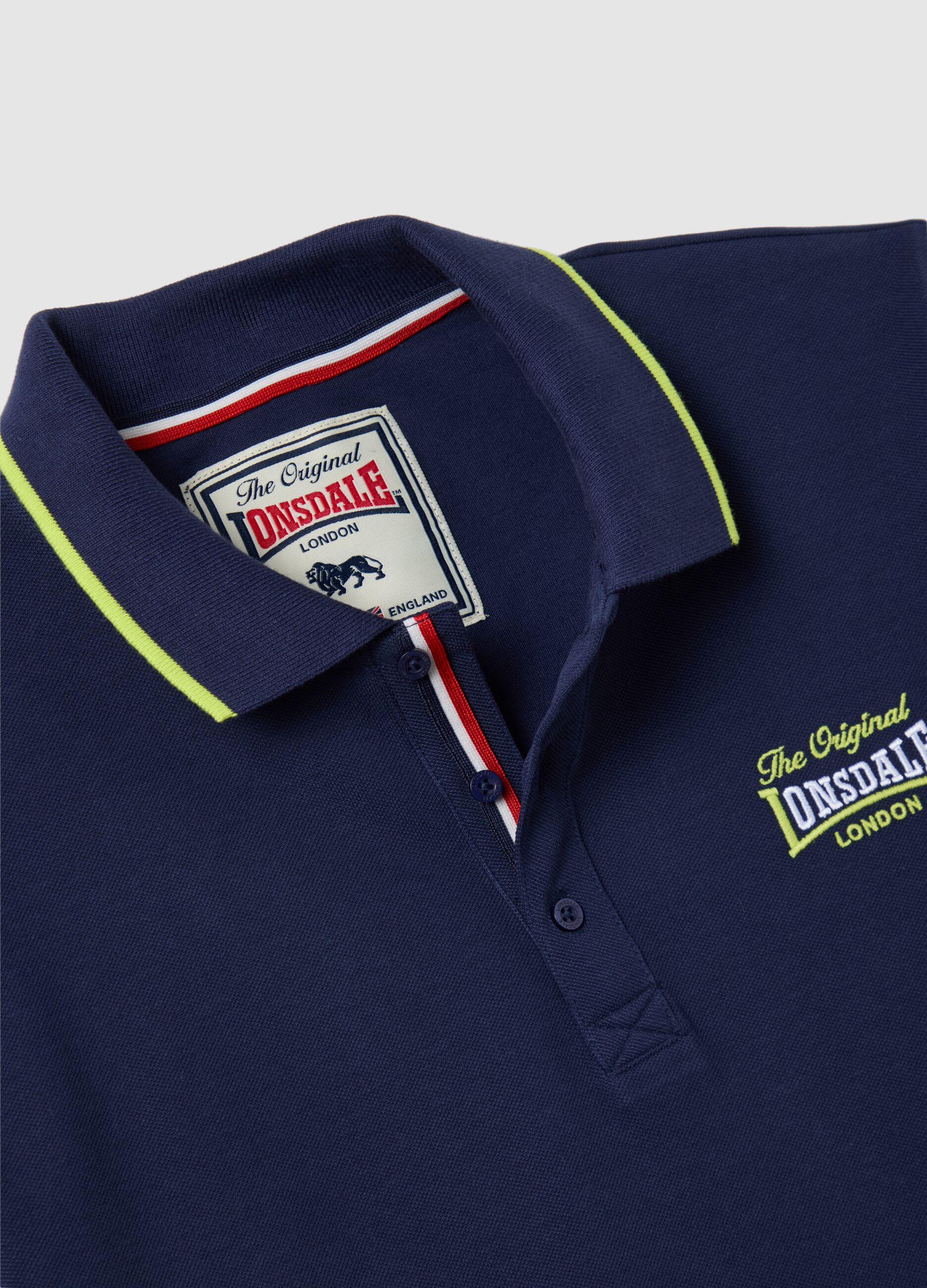 Lonsdale blue cotton polo shirt