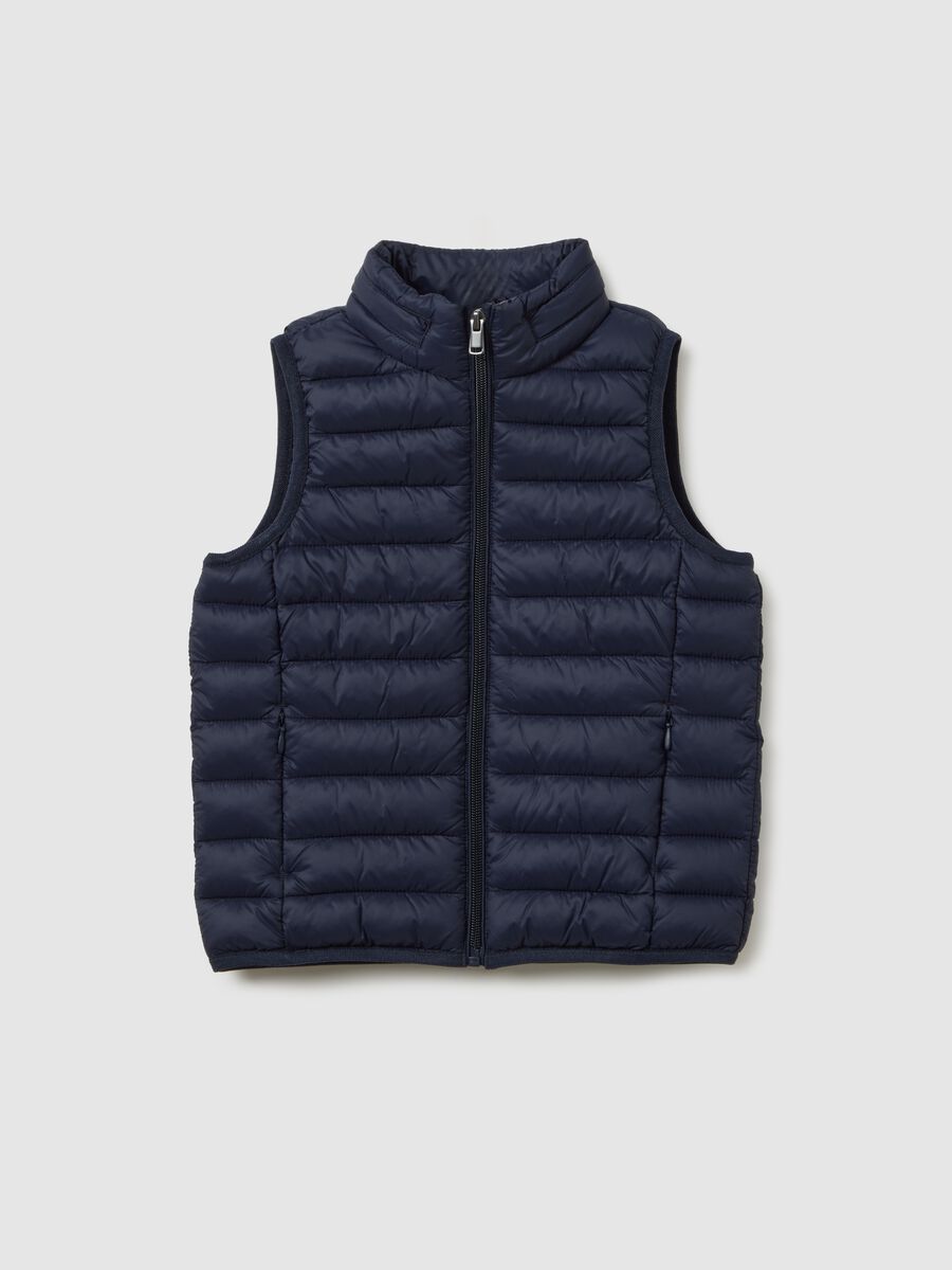 Child's vest in blue blend regular fit_0