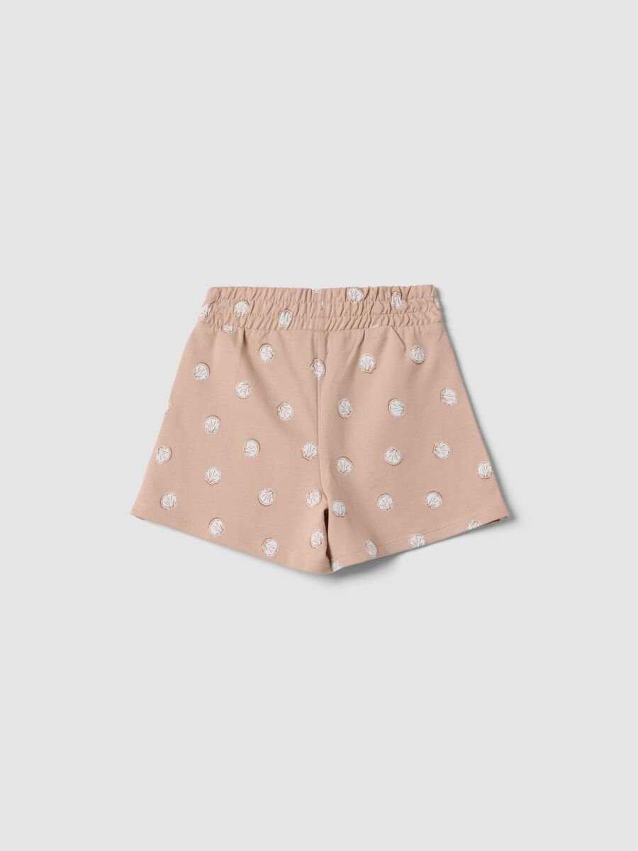 Girls&rsquo; pink pure cotton polka dot shorts_1