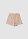 Girls&rsquo; pink pure cotton polka dot shorts_1