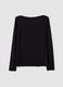 Black stretch viscose long-sleeve T-shirt_4