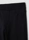 Girls' black slim-fit stretch organic cotton trousers_2