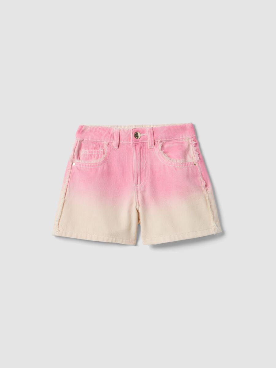 Girls&rsquo; multicolour pure cotton shorts, regular fit_3