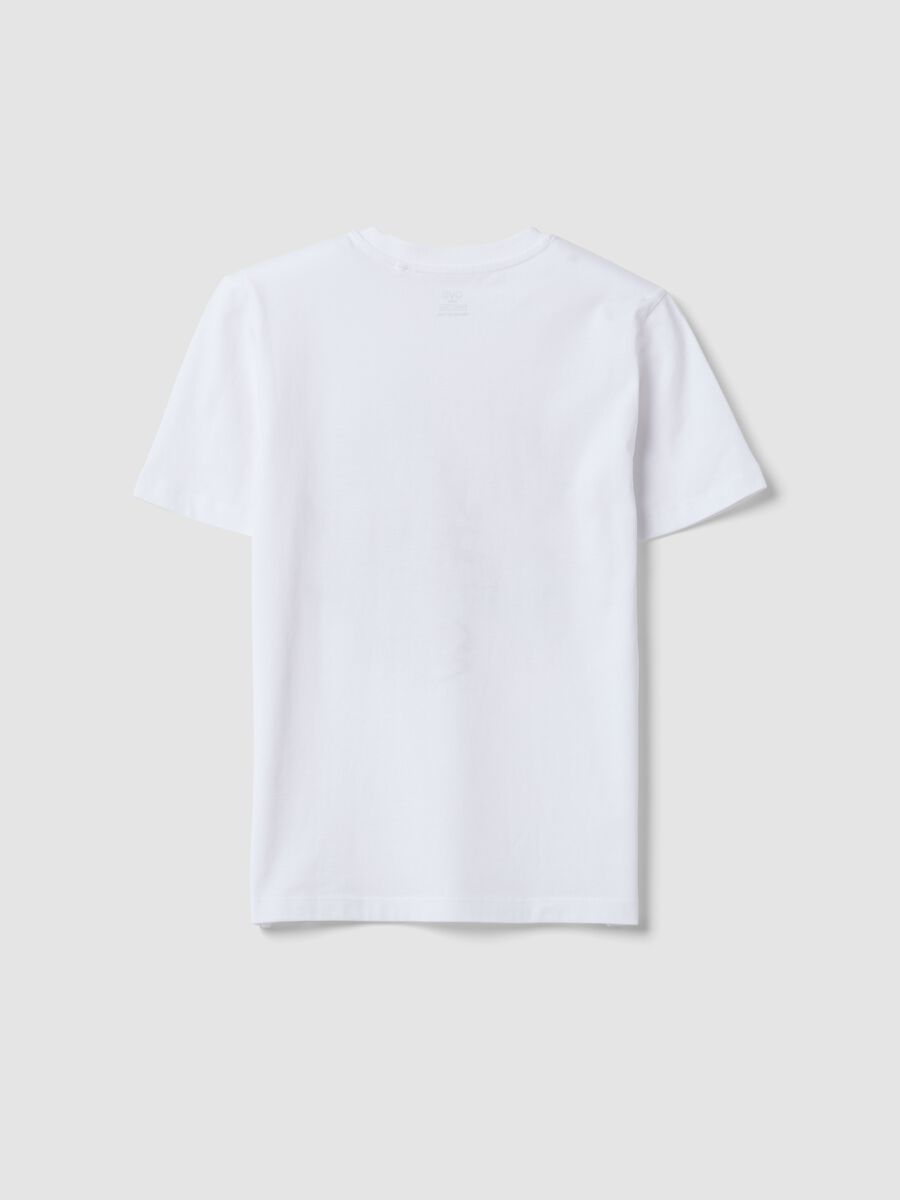 White short-sleeved organic cotton T-shirt_1