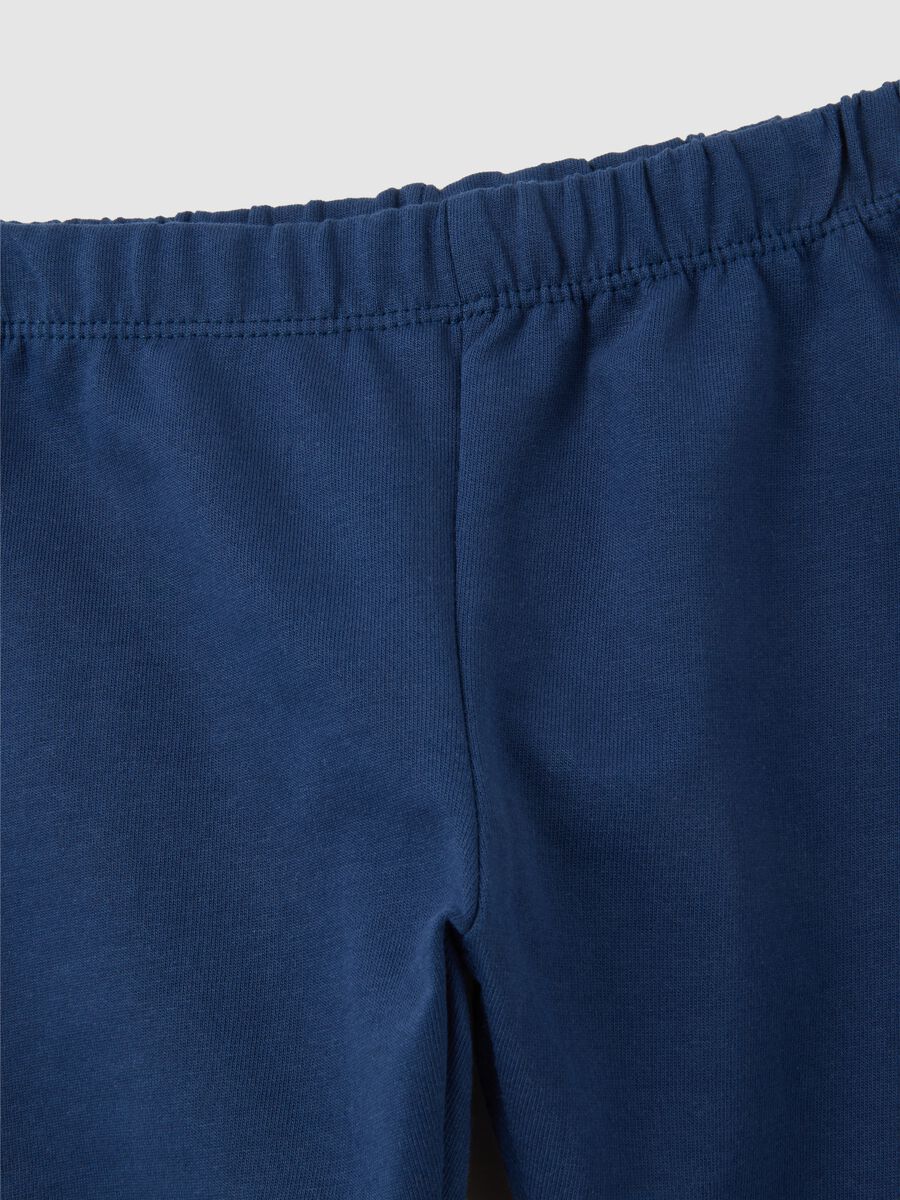 Completo felpa e pantaloni da neonato in puro cotone multicolor_3