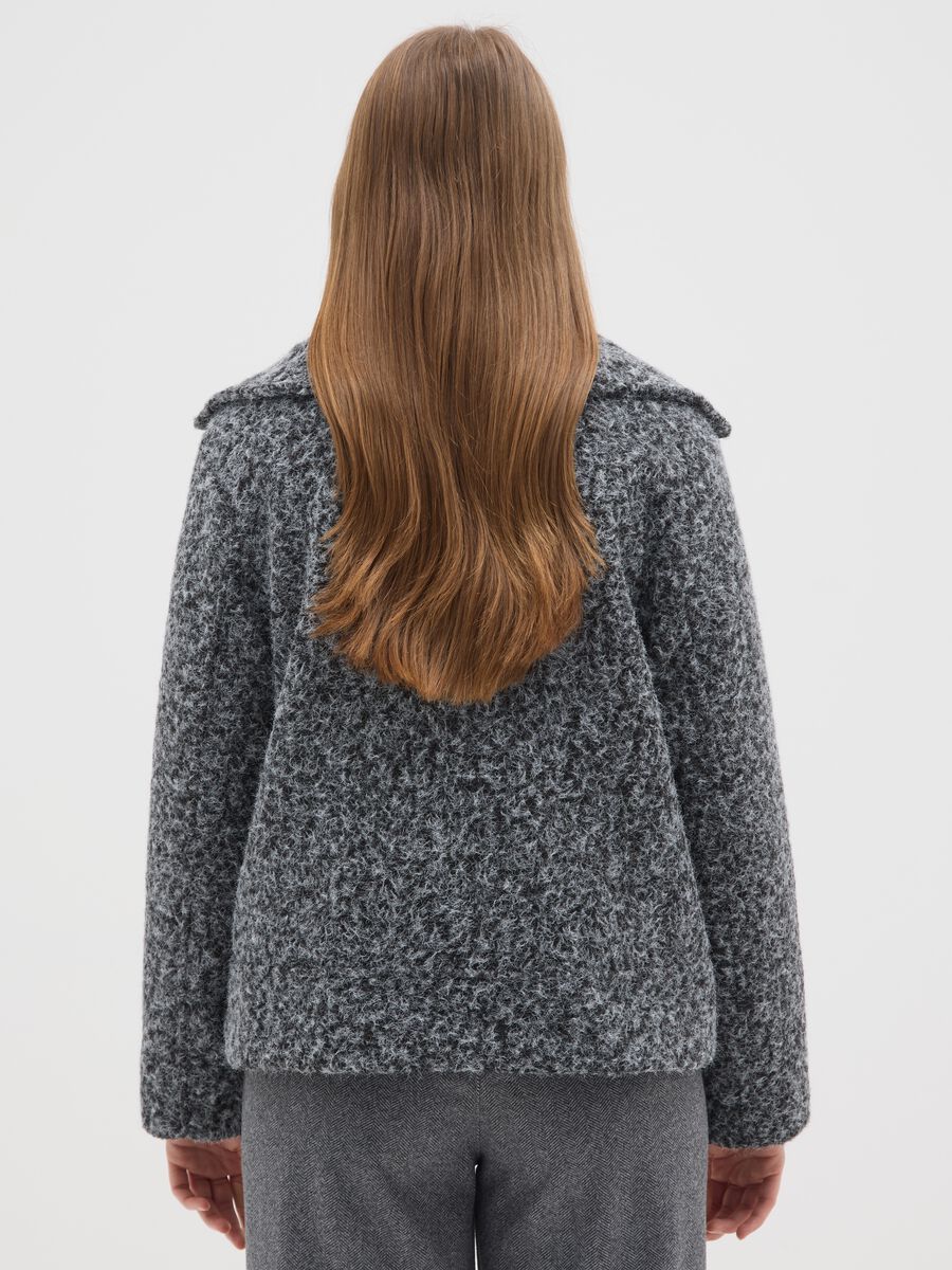 Giacca doppiopetto grigia regular fit con bottoni_2