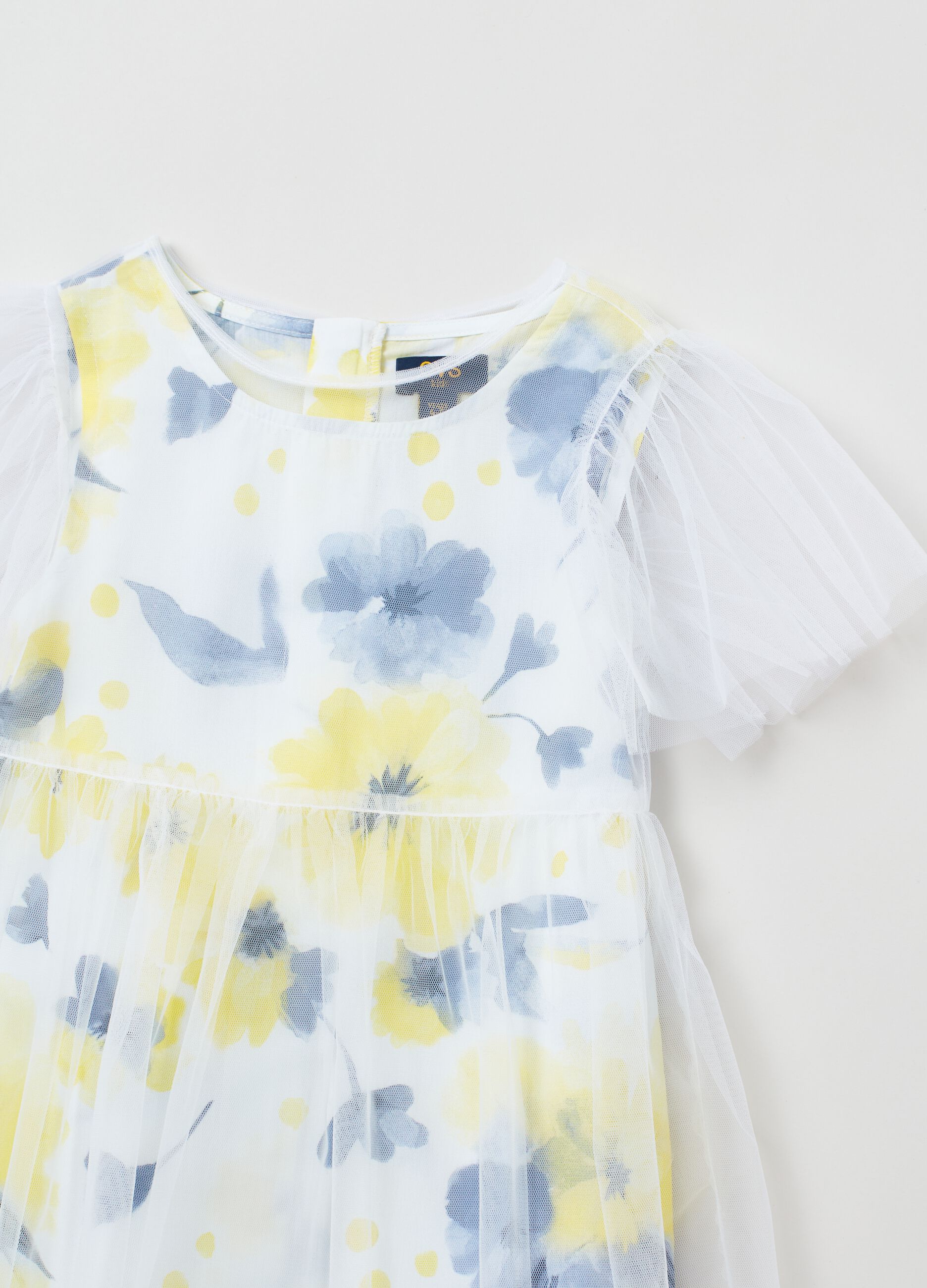 Vestito corto in tulle plissé_1