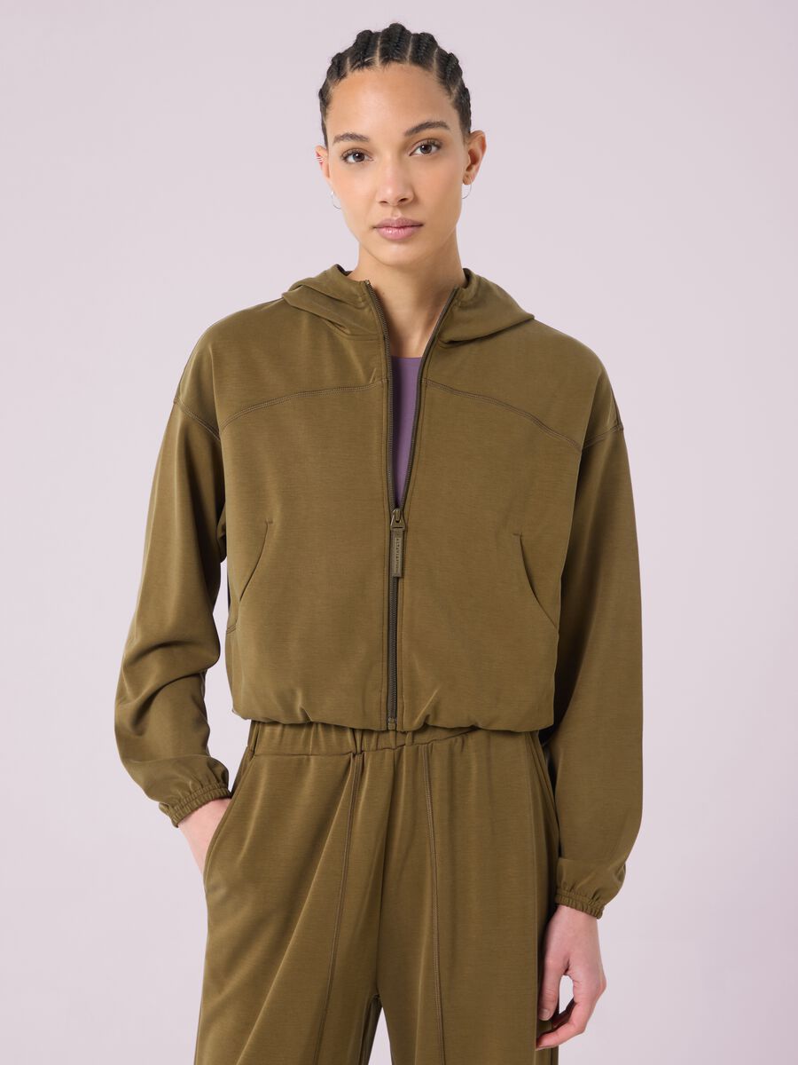 ALTAVIA STUDIO Hooded Full-Zip Crop_1