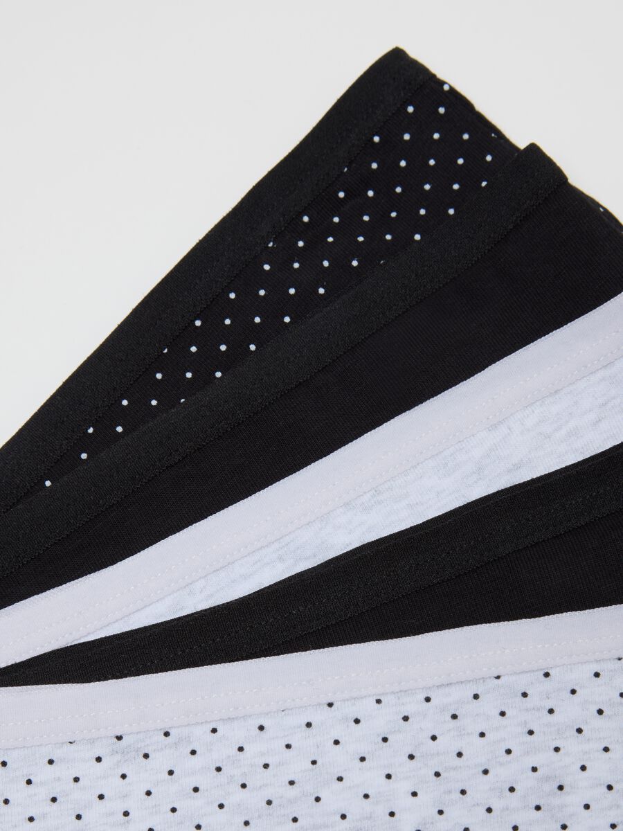 Multipack of stretchy cotton multicolour briefs in regular fit_1