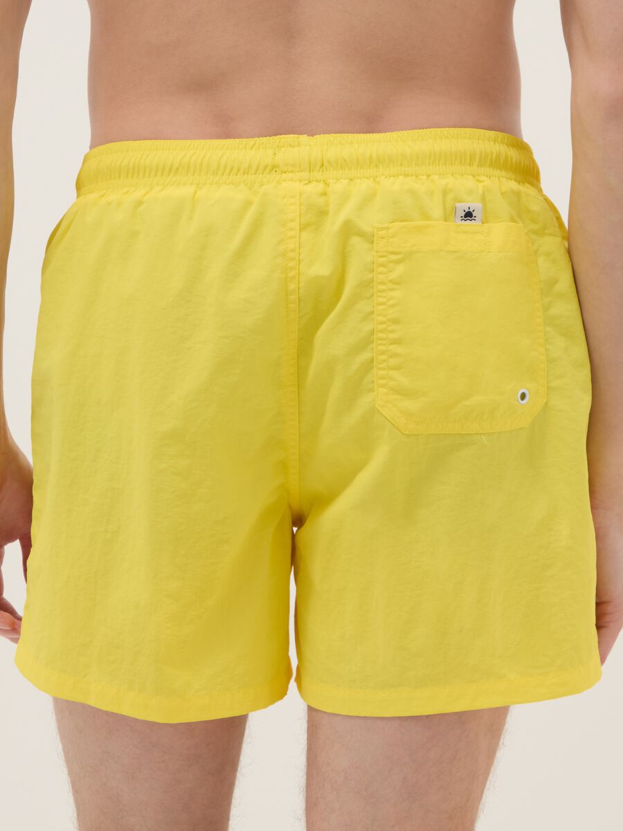 Yellow swim shorts with elasticated waistband_2