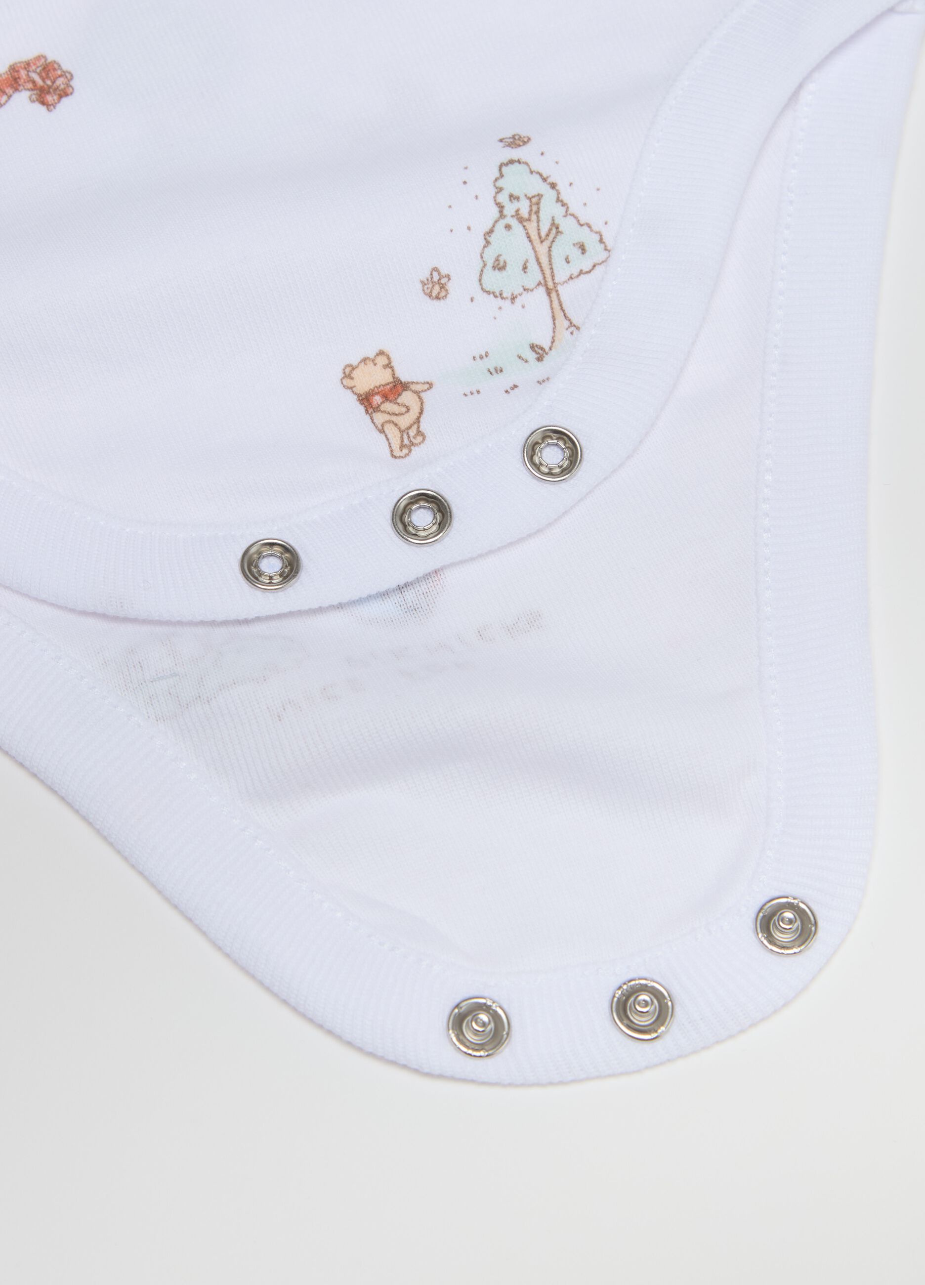 Two-pack organic cotton bodysuits with Winnie the Pooh print