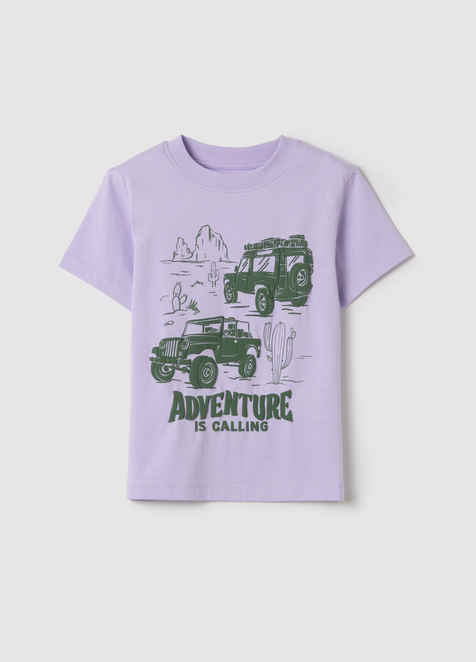Cotton T-shirt with print