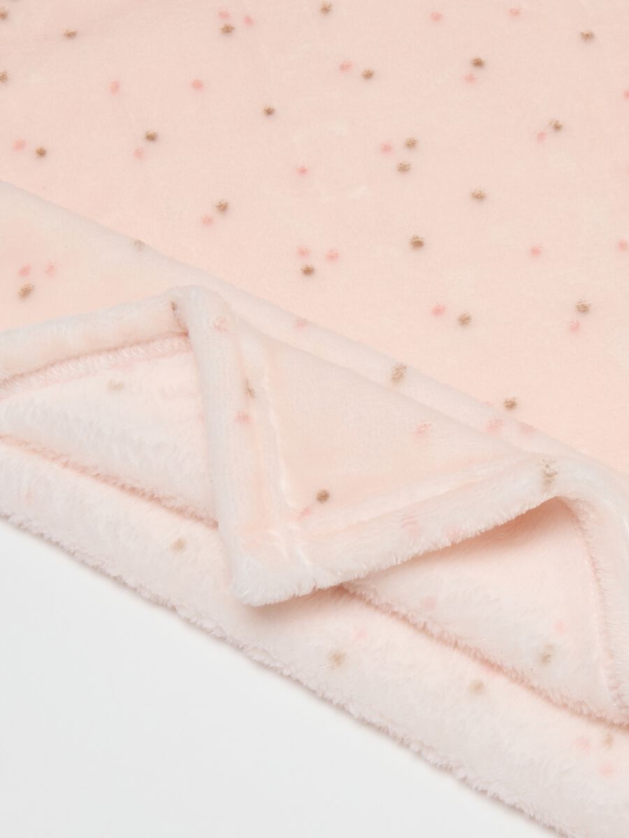 Pink eco-leather crib blanket_2