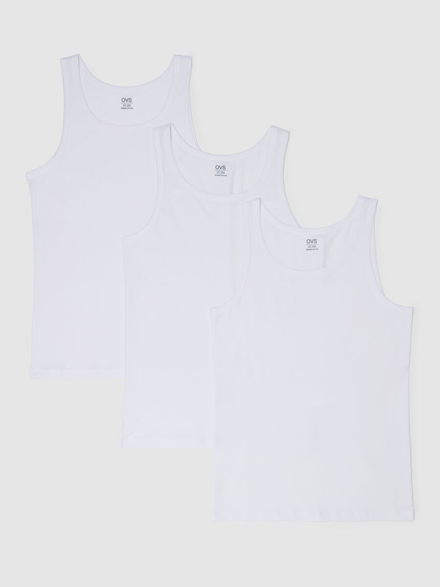 Three-pack racerback vests in organic cotton_4