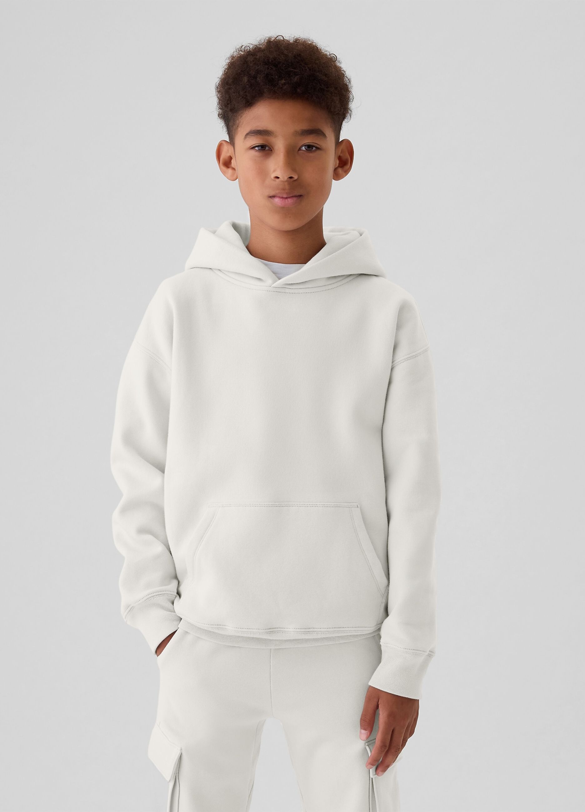 Solid colour hoodie
