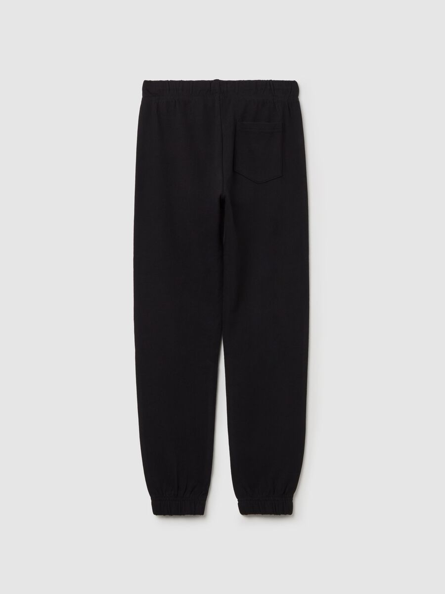 Cotton joggers with drawstring_4