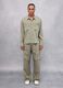 100% Linen Cargo Shirt Military Green _4