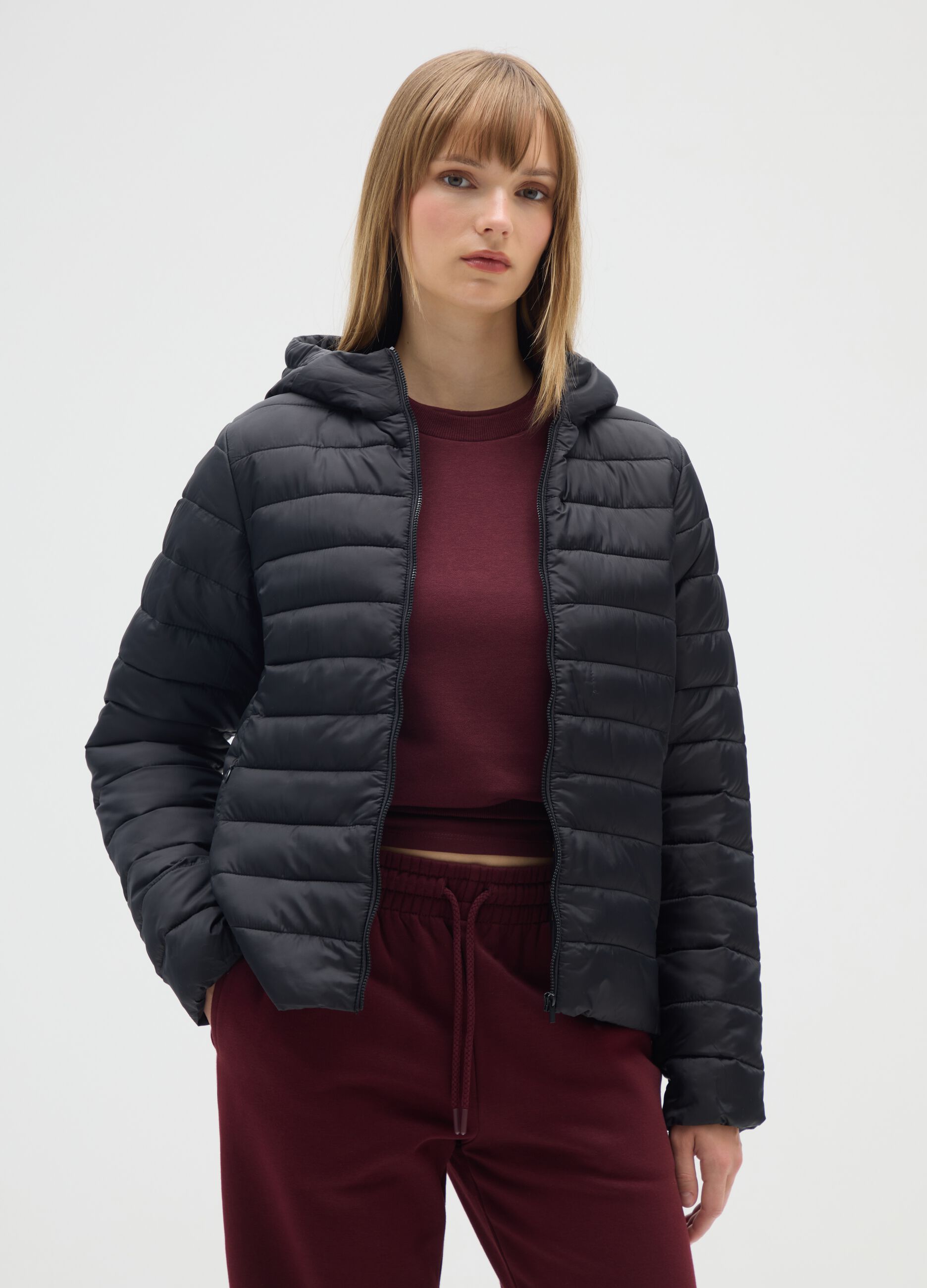 Black regular fit jacket