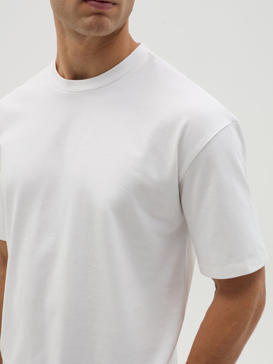 Solid colour T-shirt in organic cotton_2
