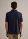 Blue linen and cotton blend polo regular fit_2